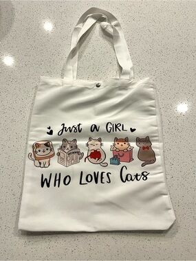 Cat Tote Bag Canvas